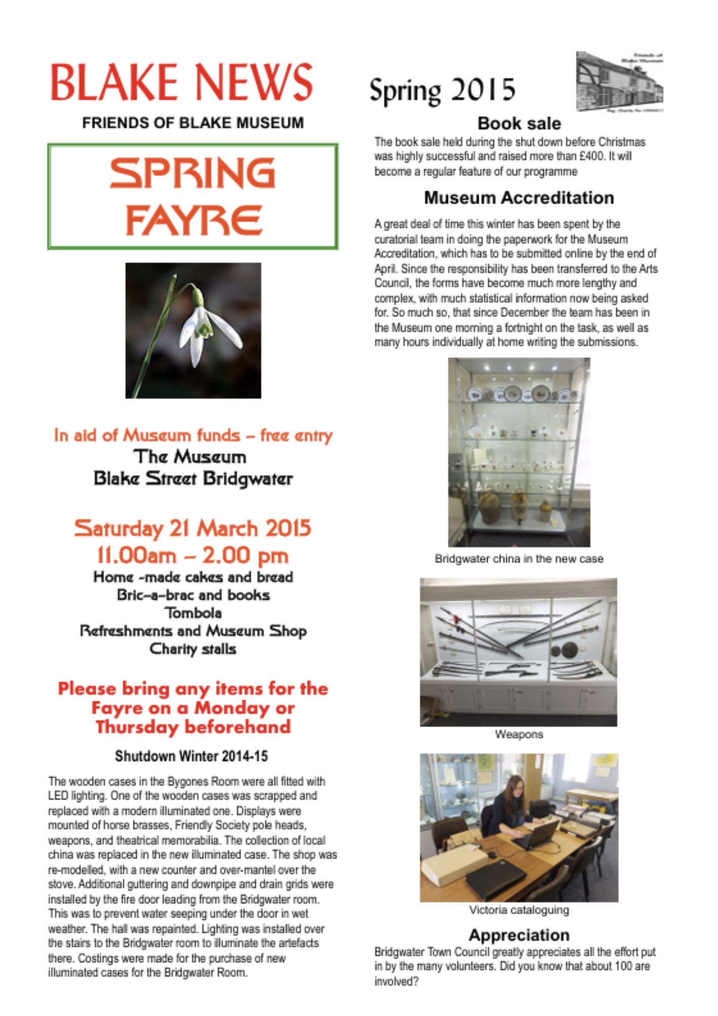 Blake News Spring 2015 Cover
