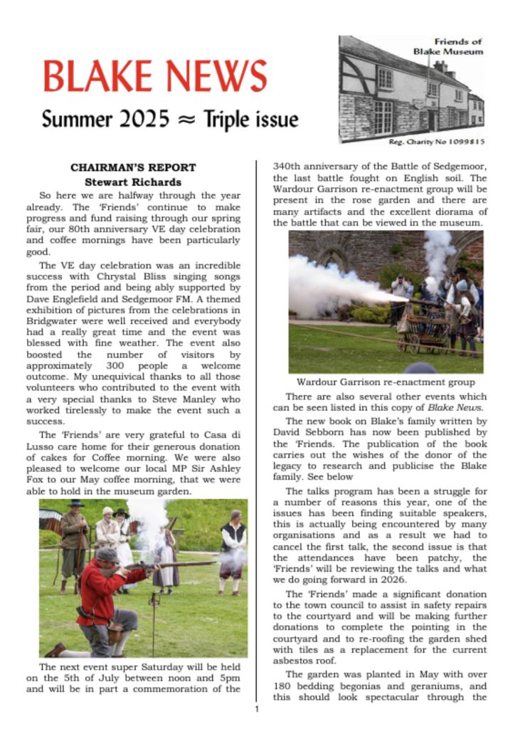 Blake News Summer 2025 Cover