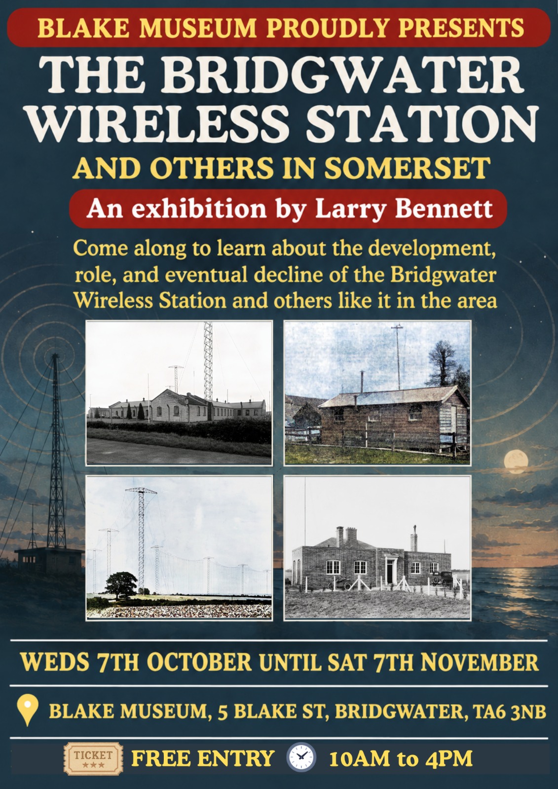 Bridgwater Wireless Station Exhibition Poster